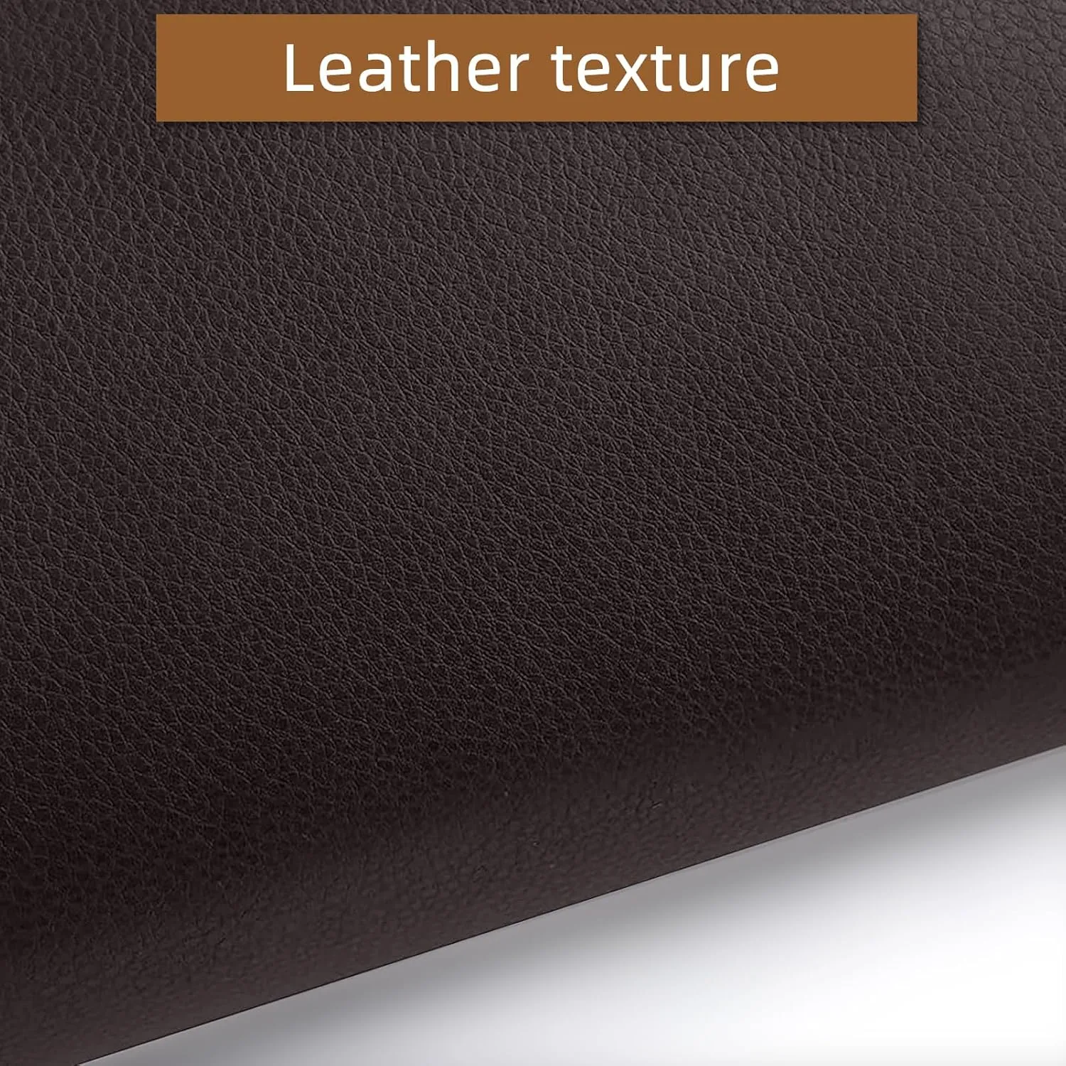 CHEIGHY Leather Repair Kit for Furniture, Self-Adhesive Waterproof PU Leather Patch Tape - Strong Adhesive for Sofa, Car Seat, Office Chair, Vinyl Upholstery, DIY Crafts (Brown, 17X79 inch)