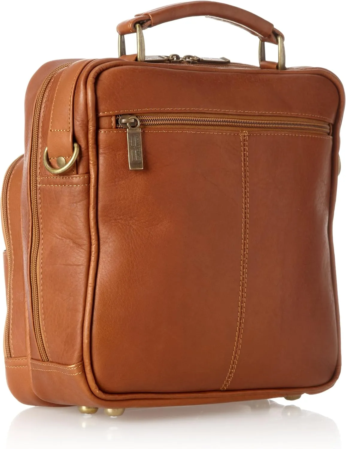 Claire Chase Jumbo Man Bag, Saddle, One Size