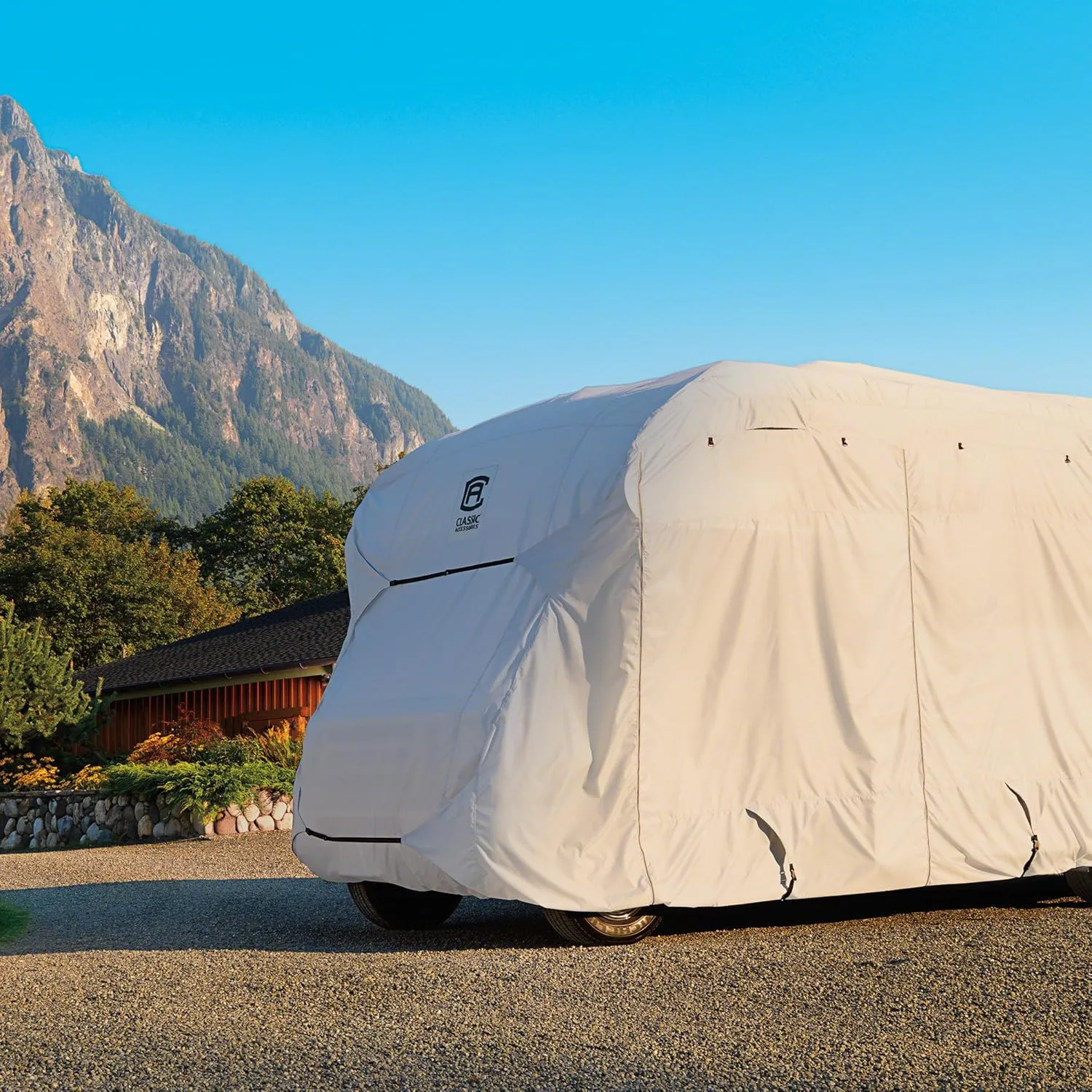 Classic Accessories Over Drive PermaPRO Extra Tall 5th Wheel Trailer Cover, Fits 33' - 37' RVs, RV Cover, Camper Cover, Travel Trailer Cover