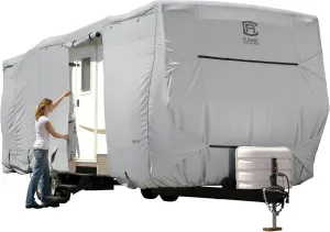 Classic Accessories Over Drive PermaPRO Travel Trailer Cover, Fits 30' - 33' RVs, RV Cover, Camper Cover, Travel Trailer Cover