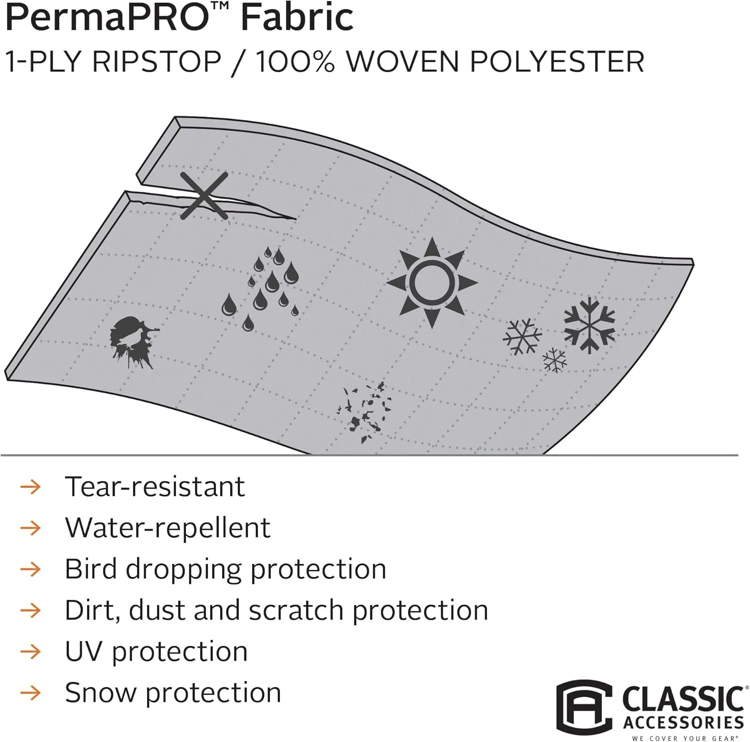 Classic Accessories Over Drive PermaPRO Travel Trailer Cover, Fits 30' - 33' RVs, RV Cover, Camper Cover, Travel Trailer Cover