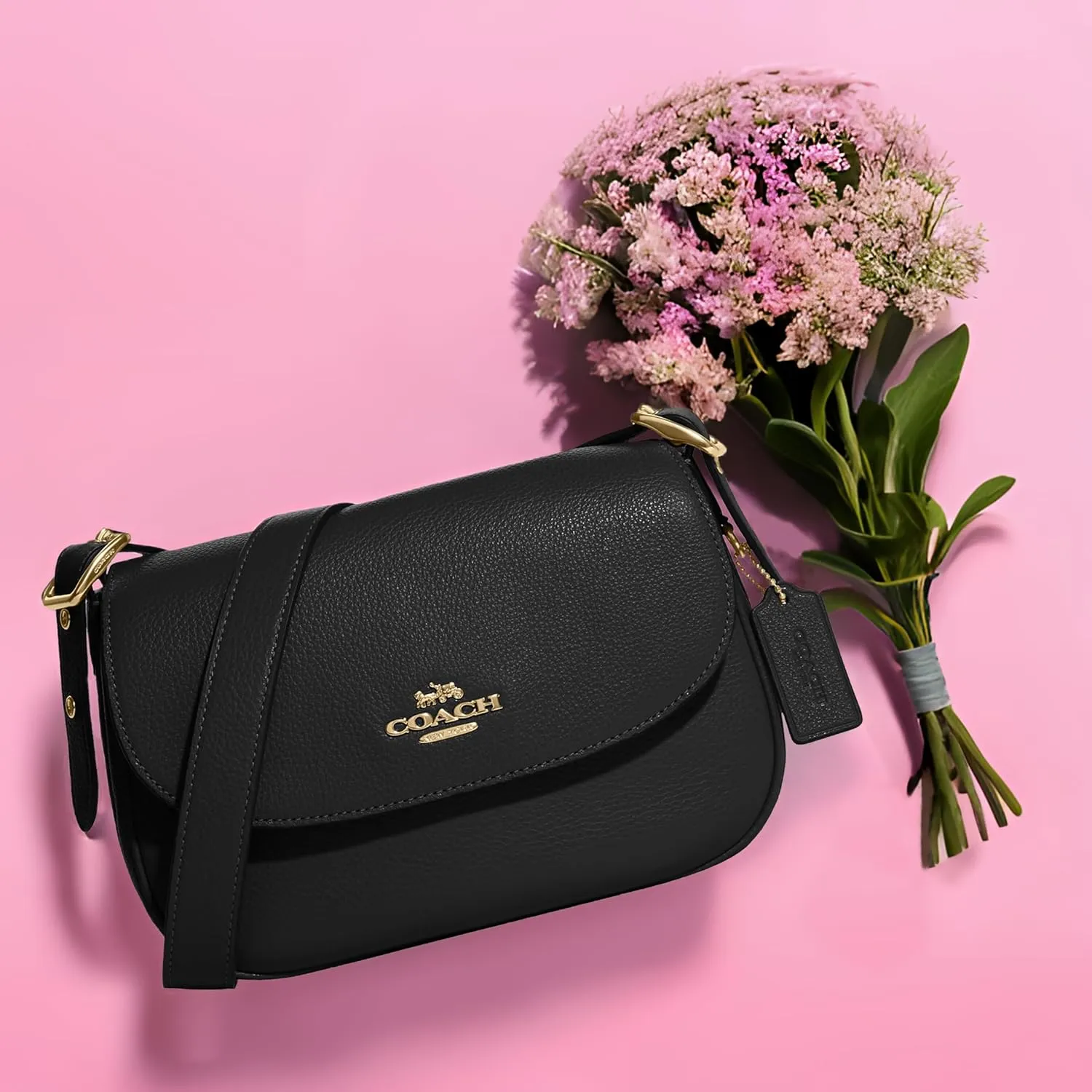 COACH Macie Saddle Bag, Black