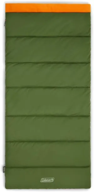 Coleman Big Game 0°F Big & Tall Sleeping Bag, Cold Weather Adult Sleeping Bag with Sherpa & Flannel Lining and 2-Way Zipper, Fits Campers up to 6'5"