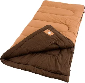 Coleman Dunnock Cold Weather Sleeping Bag, 20F Adult Camping Sleeping Bag, Comfortable & Warm for Camping & Outdoor Use, Fits Adults Up to 6ft 4in Tall