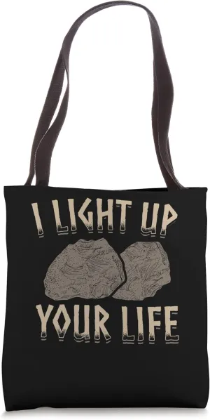 Collecting Flint and Artifact Equipment Flint Knapping Rocks Tote Bag