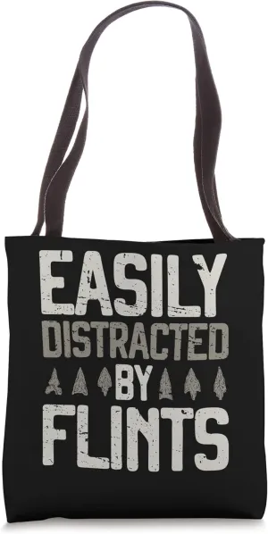 Collecting Flint and Artifact Equipment Flint Knapping Rocks Tote Bag