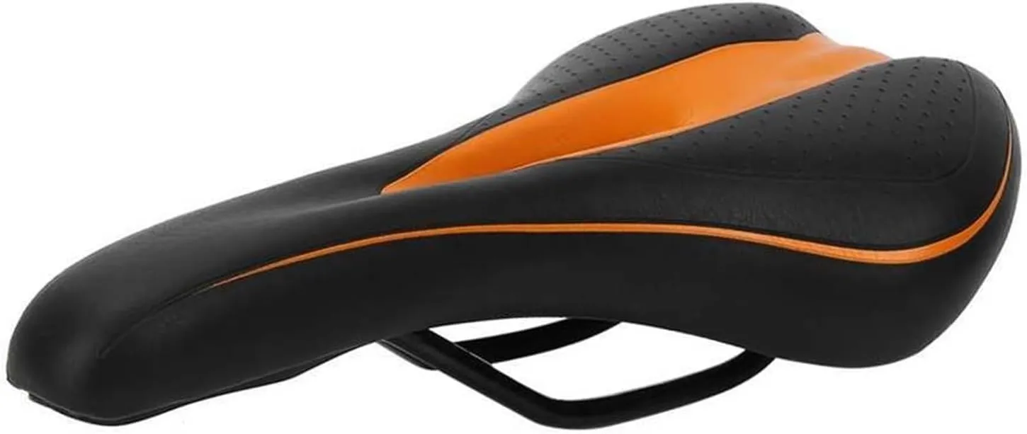 Comfortable Bike Saddle Soft Silicone Cushion PU Leather Silica Filled Gel Comfortable Cycling Shock-Absorbing Saddle Waterproof