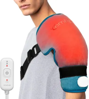 Comfytemp Shoulder Heating Pads for Rotator Cuff Pain Relief, Gifts for Fathers Day for Him Her Man, FSA HSA Eligible Heated Shoulder Brace for Frozen Shoulder Heat Wrap, 3 Heat Settings, 2H Auto-Off
