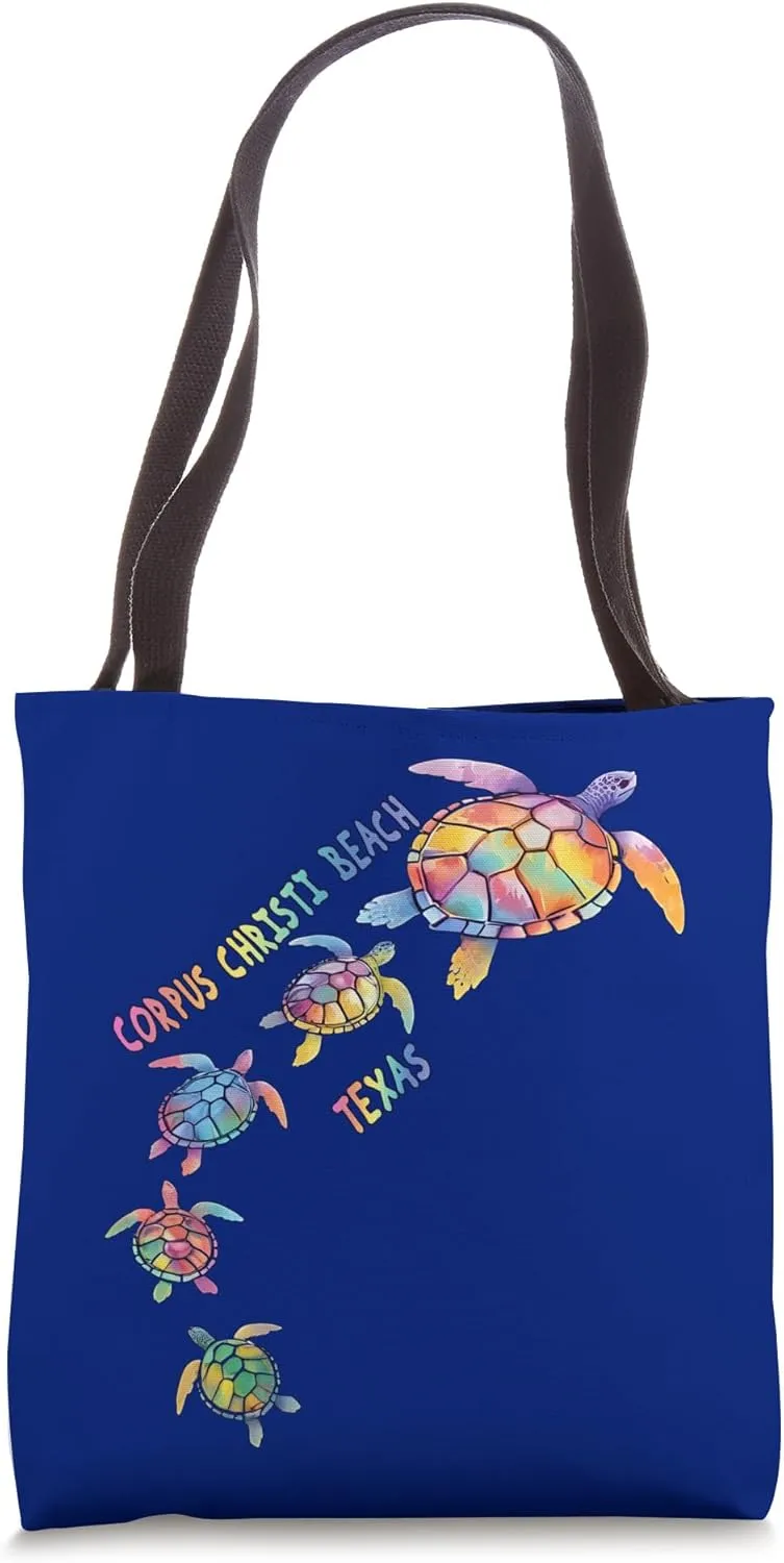Corpus Christi Beach Texas Sea Turtle Lover Beach Tote Bag