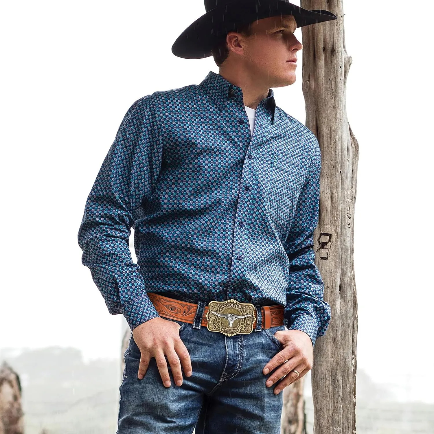 Cowboy Belts for Women Men Western Cowgirl Belts Country Belt Embossed Leather Belt for Gift