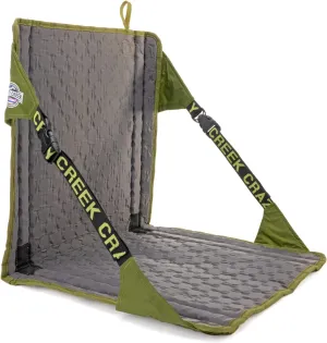 Crazy Creek HEX 2.0 Original Chair for Camping, Stadium Seating & More, Comfort on All Terrains, Adjustable Straps, Compact Design, Water-Resistant,Olive/Slate
