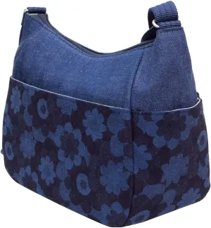 Crearekiki Made in Japan Shoulder Bag Women's Lightweight Okayama Denim Margaret Shoulder Mother Birthday Gift DJ-13mus (dark navy)