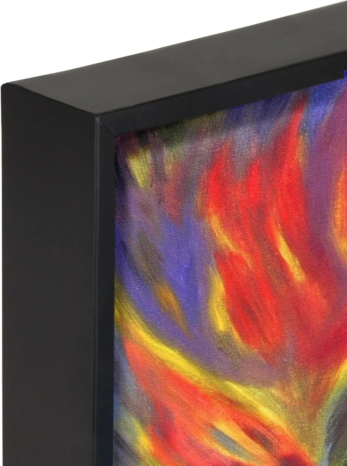 Creative Mark Illusions Floater Frame For 3/4" Deep Canvases - 12x12 Black - Ideal for Galleries and Home Decor - Wood Float Frame for Canvas Paintings- Complete Hanging Hardware