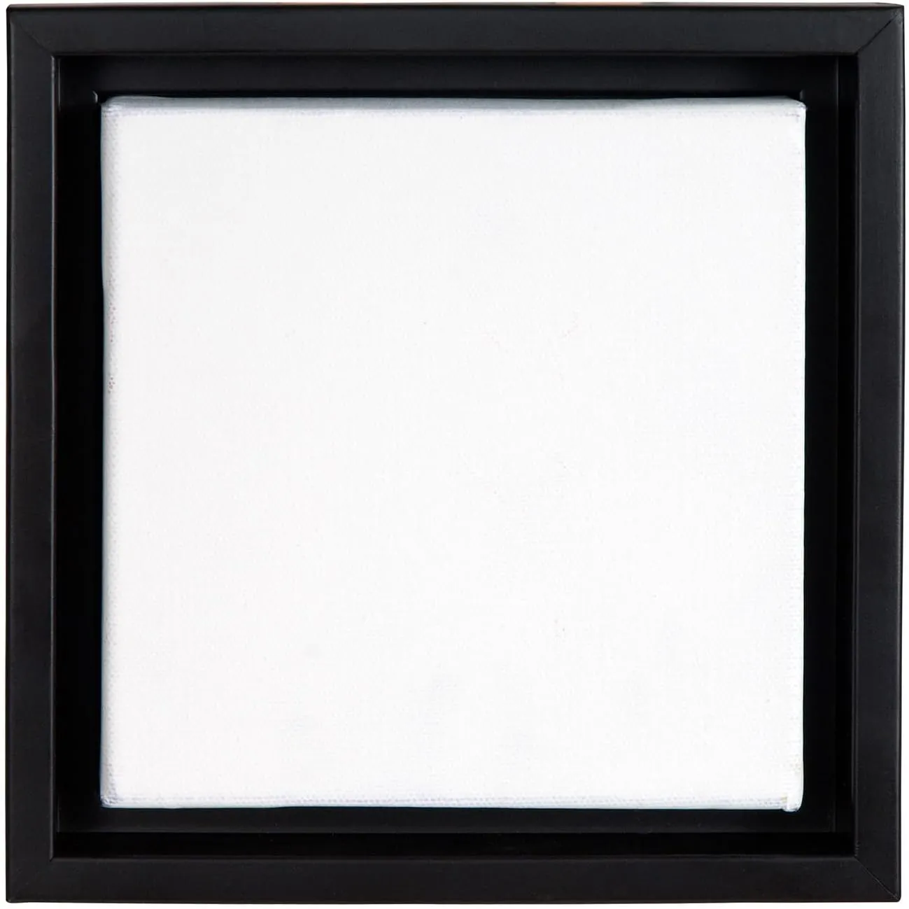 Creative Mark Illusions Floater Frame For 3/4" Deep Canvases - 12x12 Black - Ideal for Galleries and Home Decor - Wood Float Frame for Canvas Paintings- Complete Hanging Hardware