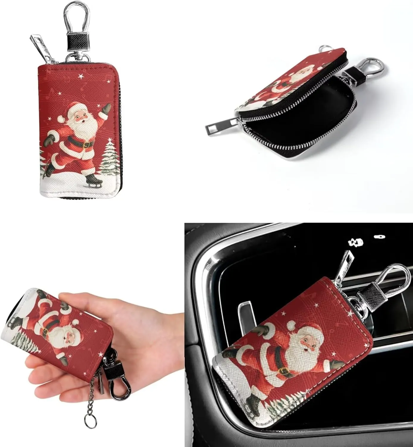 Crossbody Bag Set 2 Pieces Saddle Bags Satchel Bags for Women Car Key Fob Cover