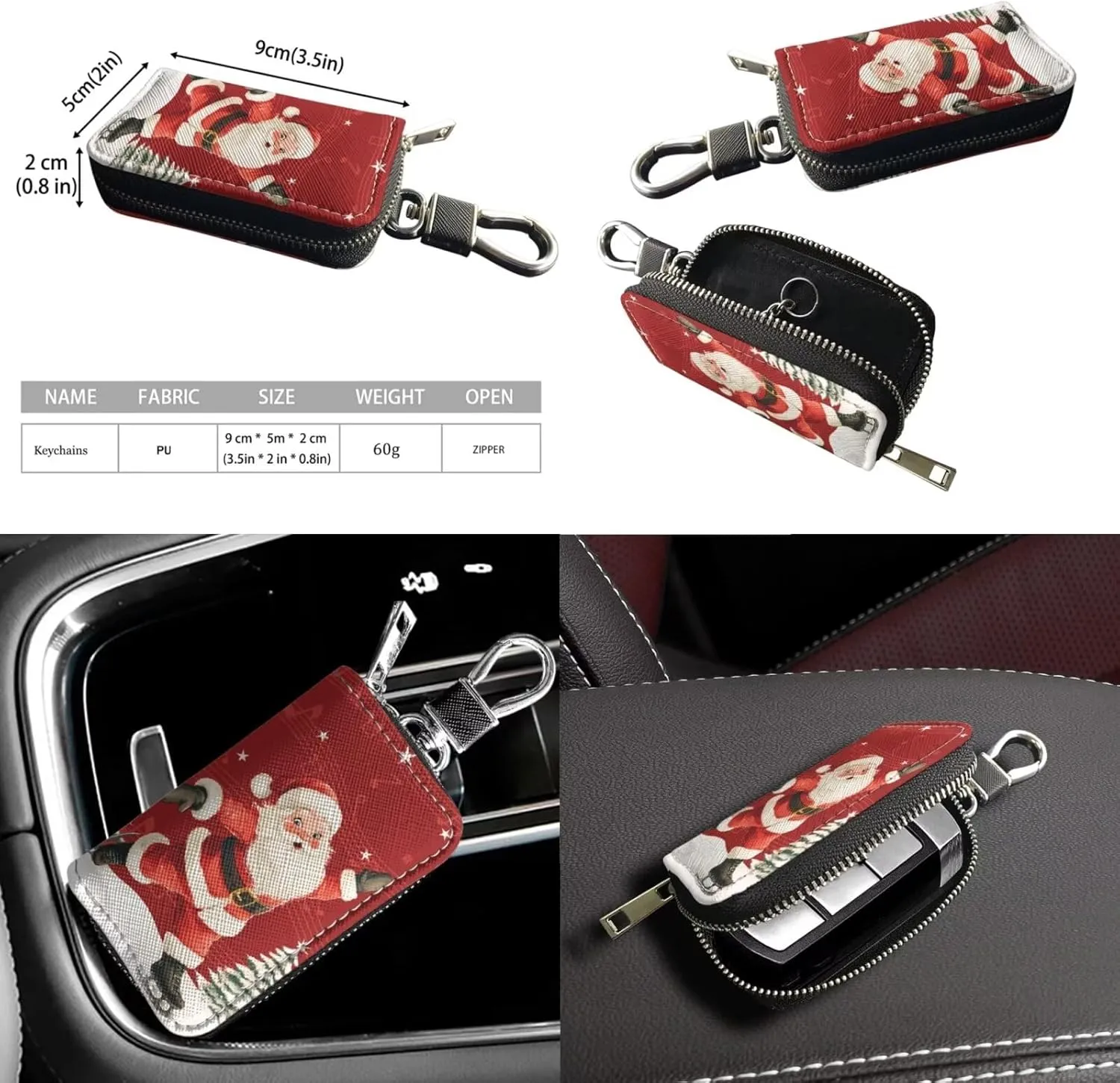 Crossbody Bag Set 2 Pieces Saddle Bags Satchel Bags for Women Car Key Fob Cover