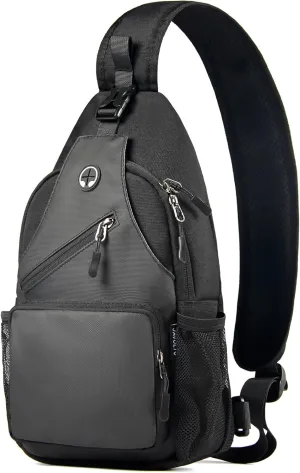 Crossbody Sling Bag for Men with Adjustable Shoulder Strap Shoulder Backpack Chest Bag Travel Hiking Daypacks