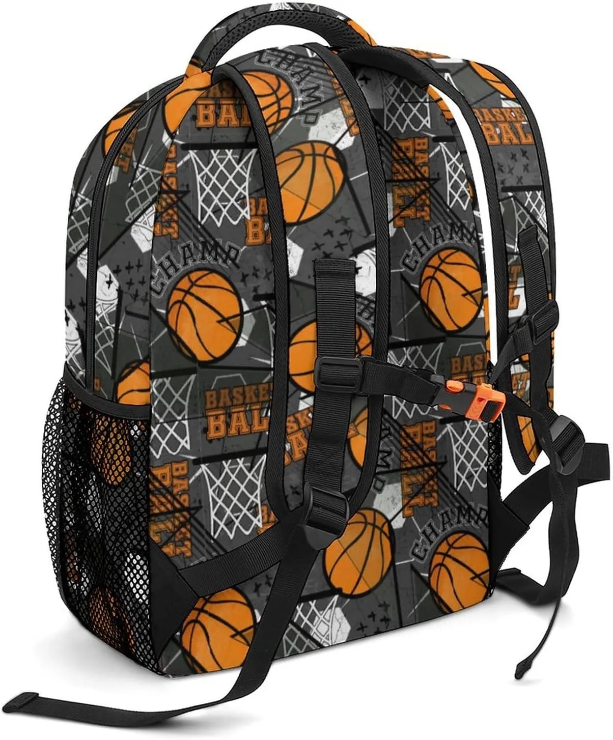 Custom Basketball Sport Backpack Personalized Name Text Backpack Daypacks Customized BookBags School Bag for Student Boys Girls