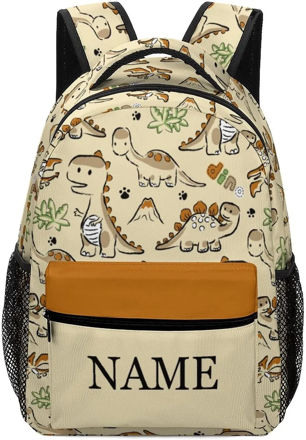 Custom Cute Dinosaur Paw Backpack Personalized Name Text Backpack Daypacks Customized BookBags School Bag for Student Boys Girls