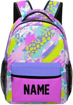 Custom Tie Dye Backpack Personalized Name Text Backpack Daypacks Customized BookBags School Bag for Student Boys Girls