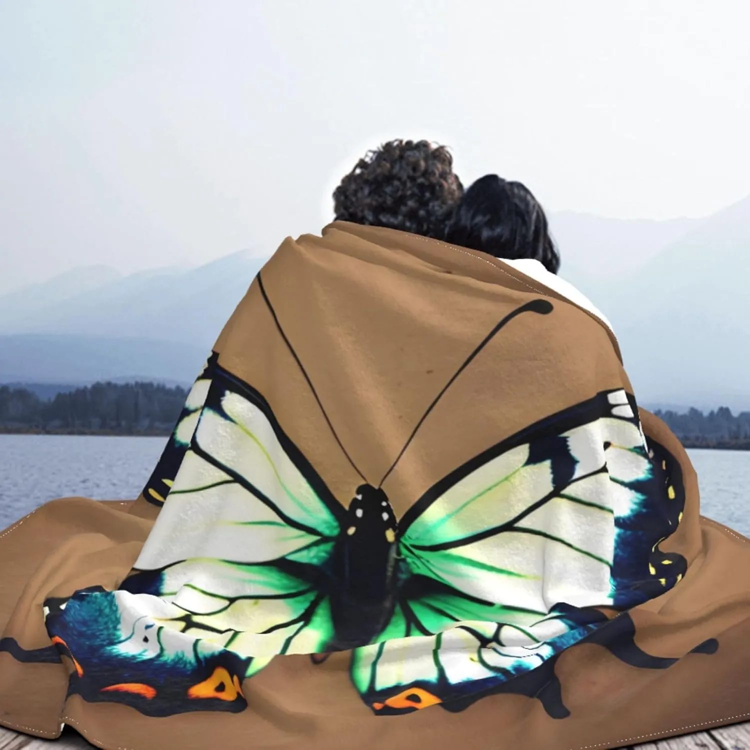Cute Little Butterfly Super Soft Microfiber Flannel Blankets, Bed, Sofa Ultra Luxurious Warm and Cozy for All Seasons