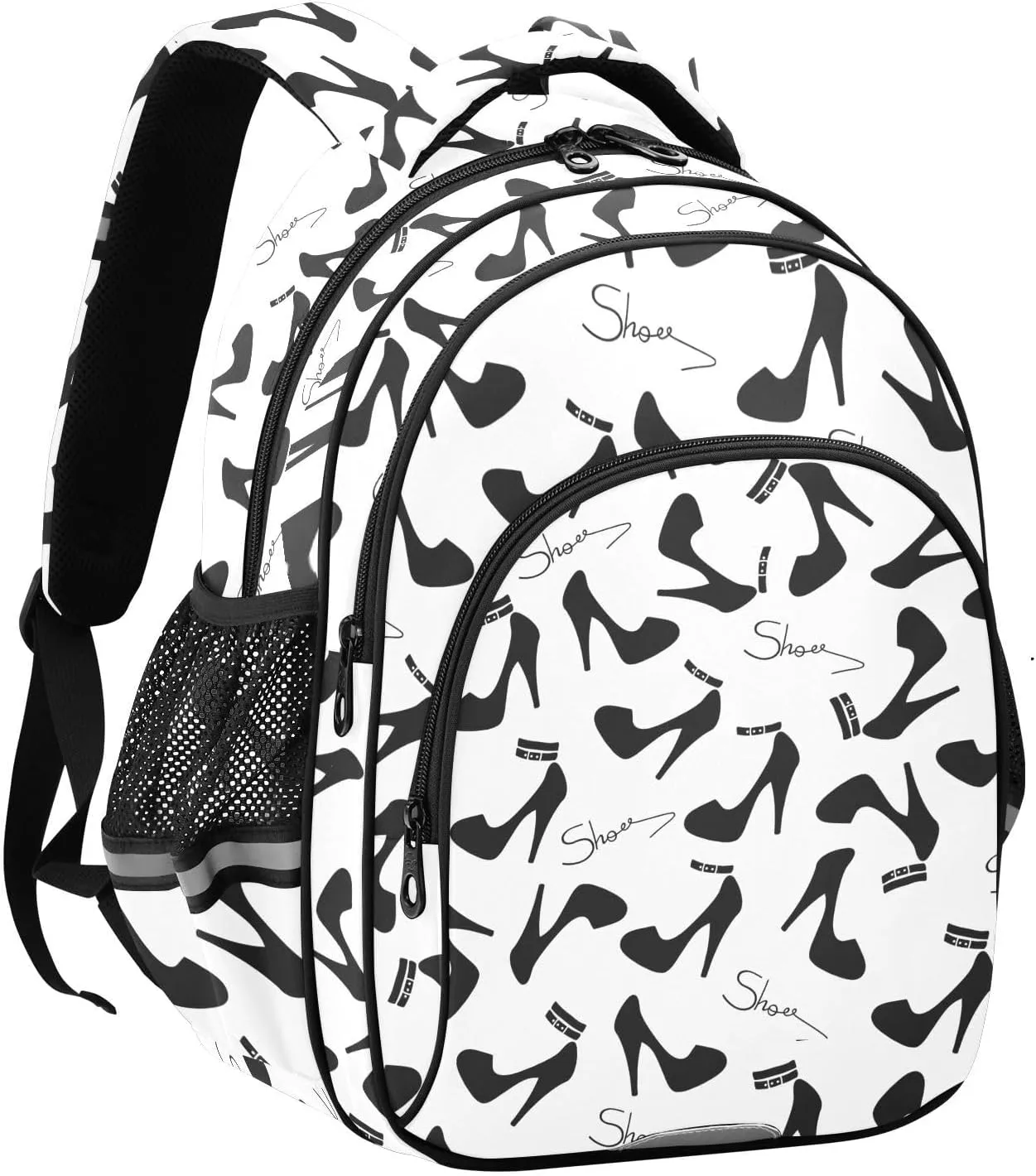 Cute Stilettos Shoes Pattern Backpack for Kids Elementary School Bag Boys Girls Bookbag Travel Backpack Daypack