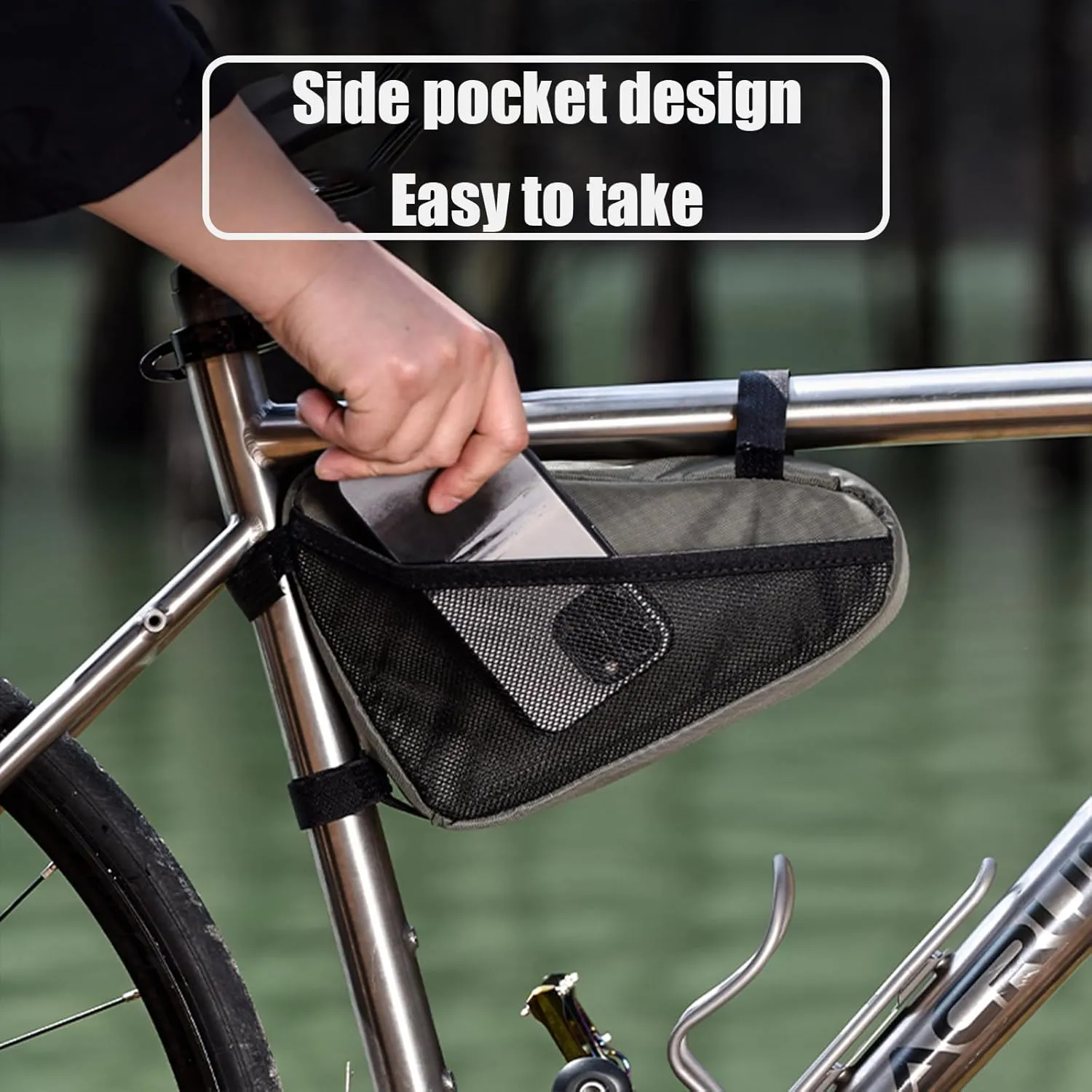 Cycling Pouch for Cannondale Adventure/Compact, Bike Handlebar Bags with Rain Cover Waterproof Bike Panniers Bike Accessories,A