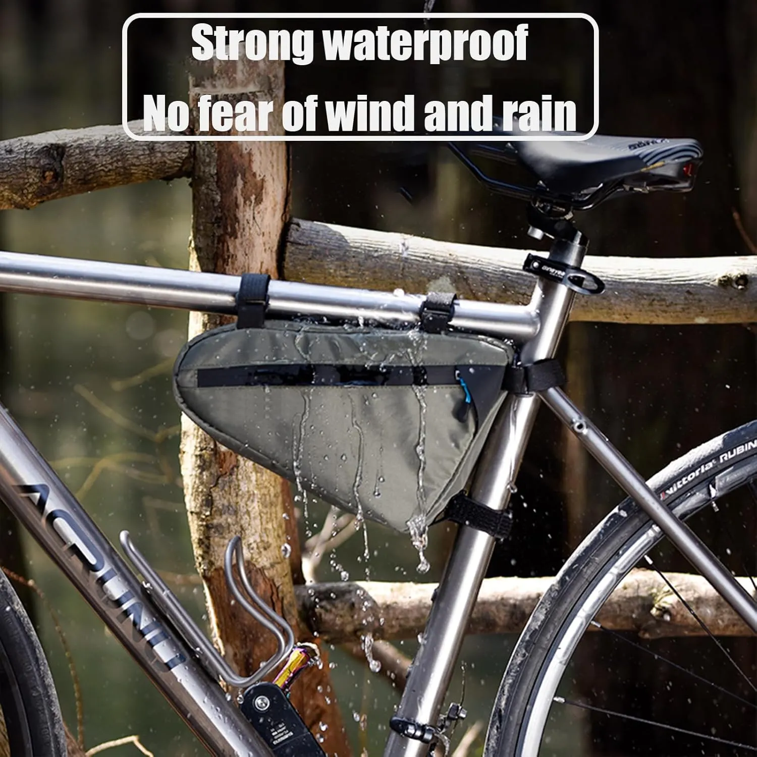 Cycling Pouch for Cannondale Adventure/Compact, Bike Handlebar Bags with Rain Cover Waterproof Bike Panniers Bike Accessories,A
