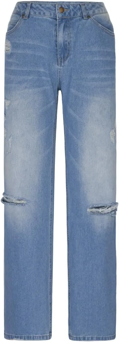 Denim Sweatpants Jeans for Women Trendy Low Rise Baggy Jeans Y2k Boyfriend Barrel Jeans Casual Loose Wide Leg Jeans