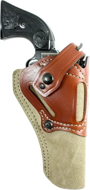 DeSantis Wild Hog Hybrid - OWB Holster for Pistols and Revolvers, Ambidextrous Gun Holster for Men and Women, Made with 1060D Senior Ballistic Nylon and Premium Saddle Leather