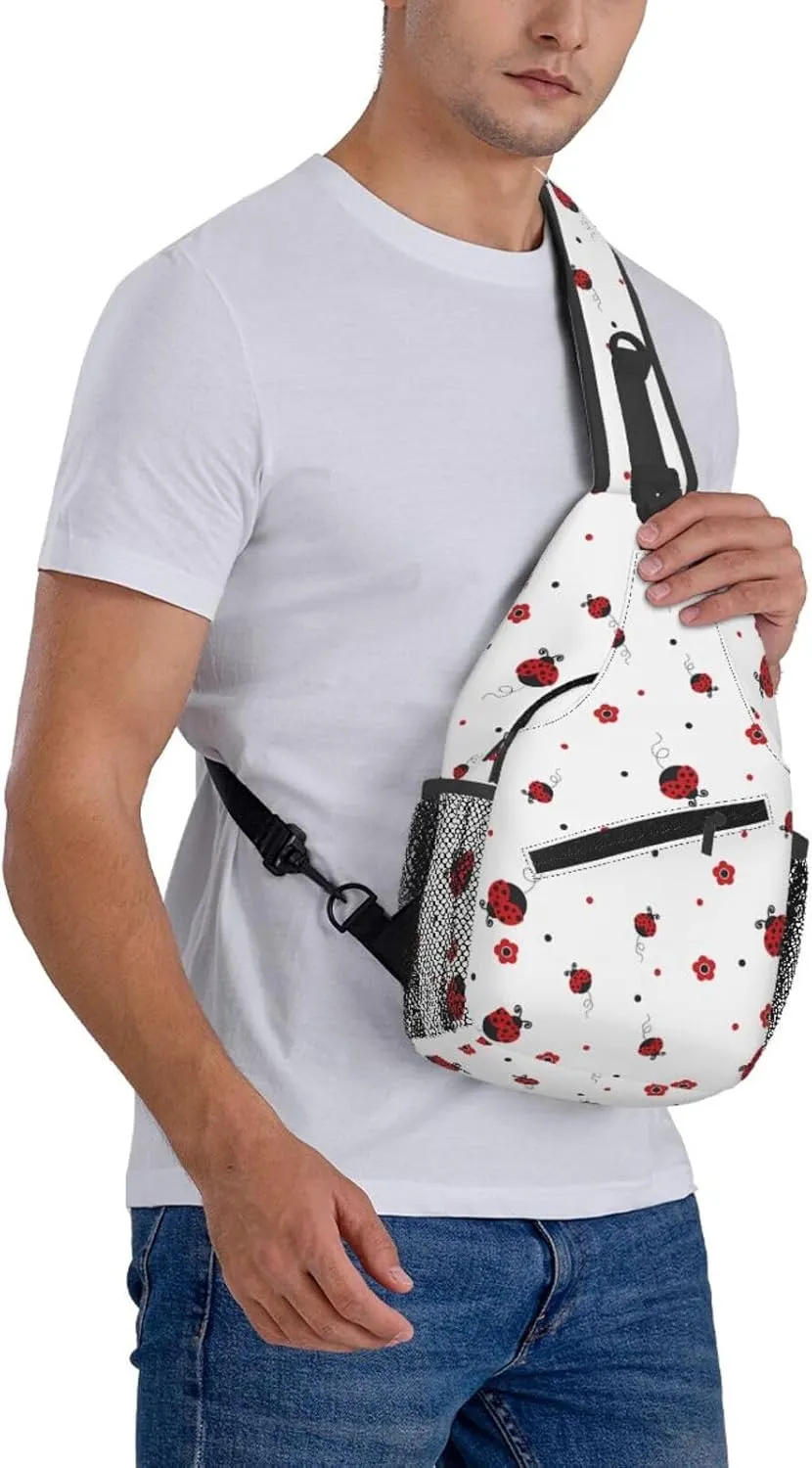 Dinosaur Crossbody Bags Men Cross Chest Bag Women Adjustable Sling Backpack Shoulder Bag