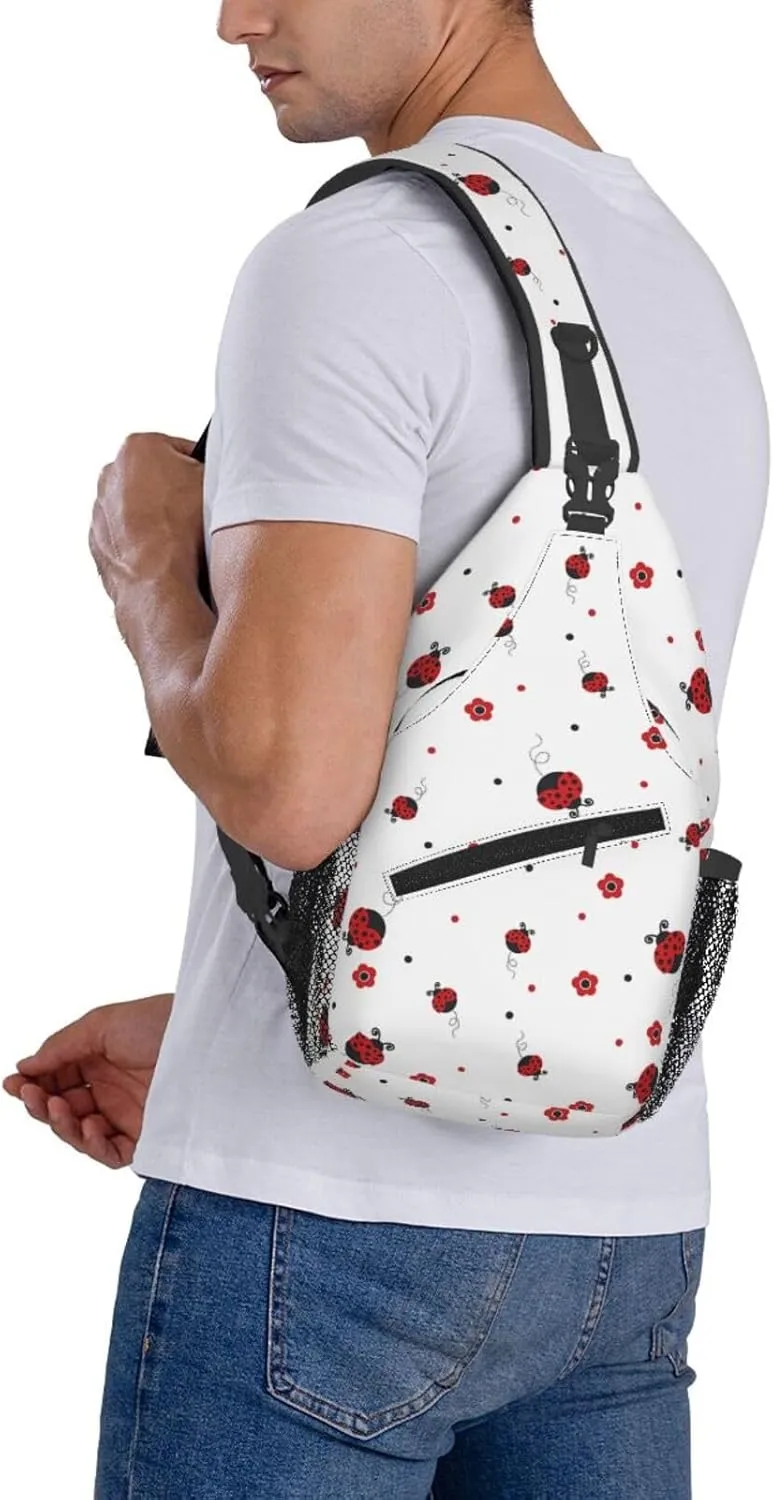 Dinosaur Crossbody Bags Men Cross Chest Bag Women Adjustable Sling Backpack Shoulder Bag