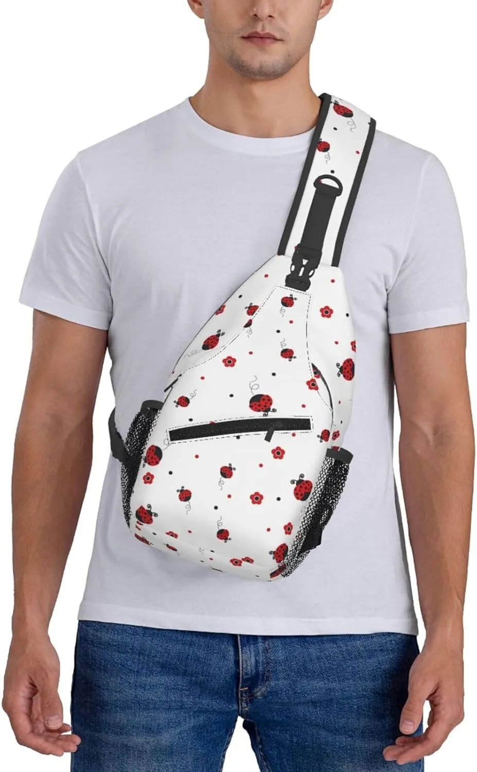 Dinosaur Crossbody Bags Men Cross Chest Bag Women Adjustable Sling Backpack Shoulder Bag