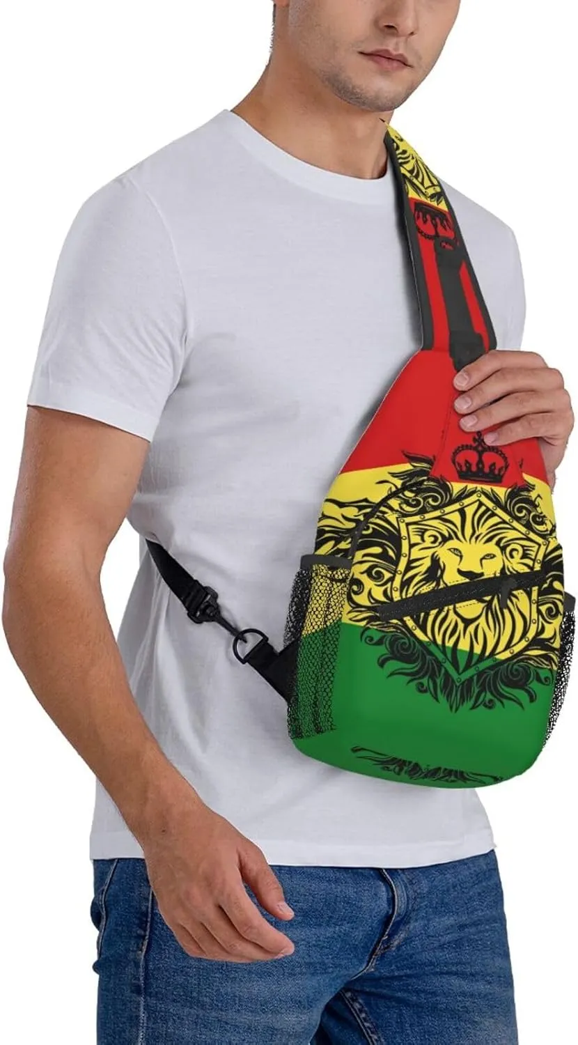Dinosaur Crossbody Bags Men Cross Chest Bag Women Adjustable Sling Backpack Shoulder Bag