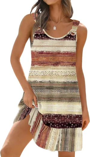 Disamer Womens Sundresses 2025 Vacation Beach Dresses Swimsuit Cover Ups Sleeveless Button Down Spring Sun Summer Dress