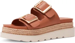 DOEYG Raffia Platform Wedges Sandals for Women Summer Beach Slide Sandals Comfortable Casual Woven Straw Crochet Open Toe Flatform Sandal