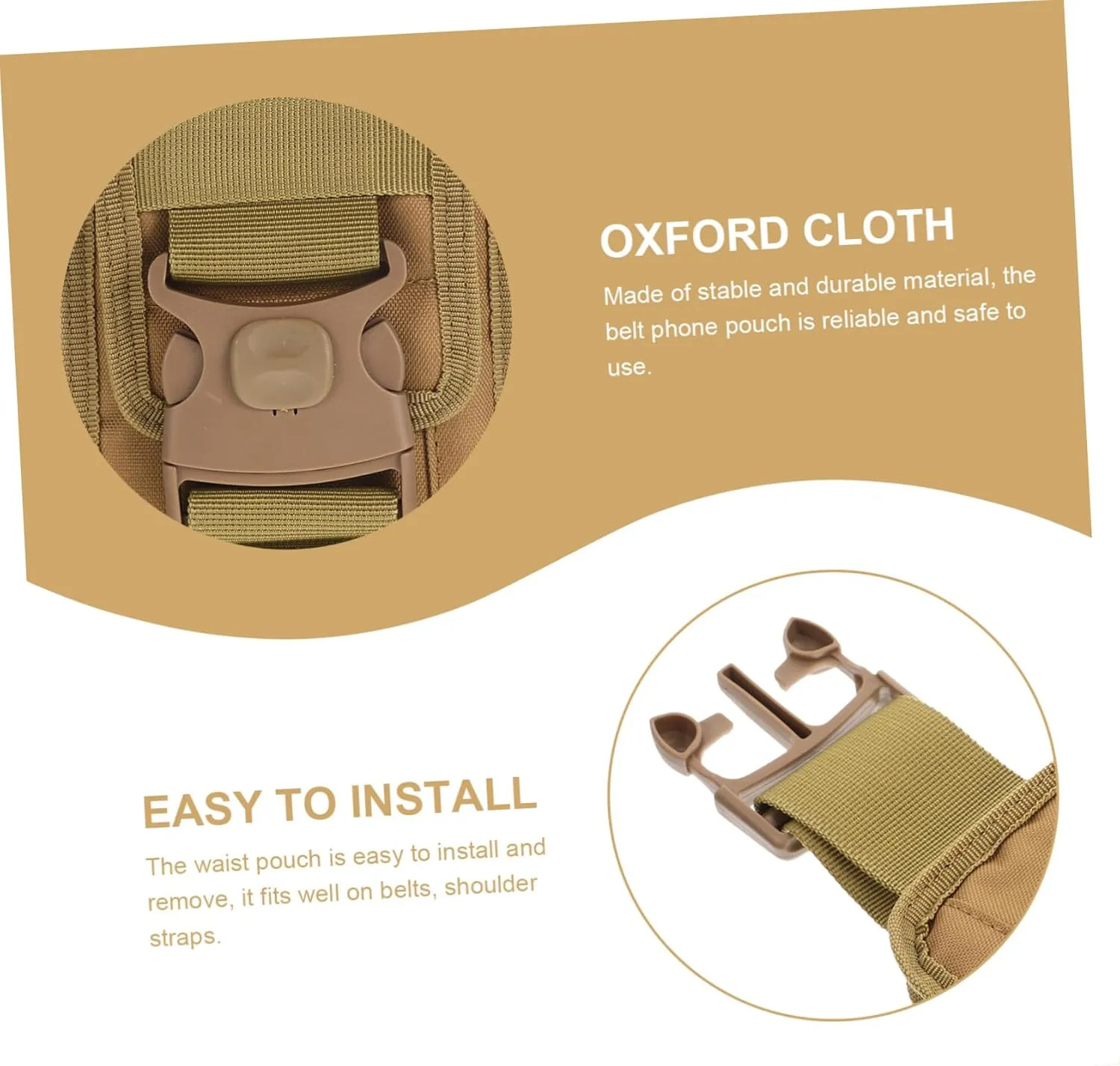 DOITOOL Multifunctional Multi-Pocket Waist Bag for Outdoor Phone Holder Belt Bag Cell Phone Pouch Hiking Waist Pack