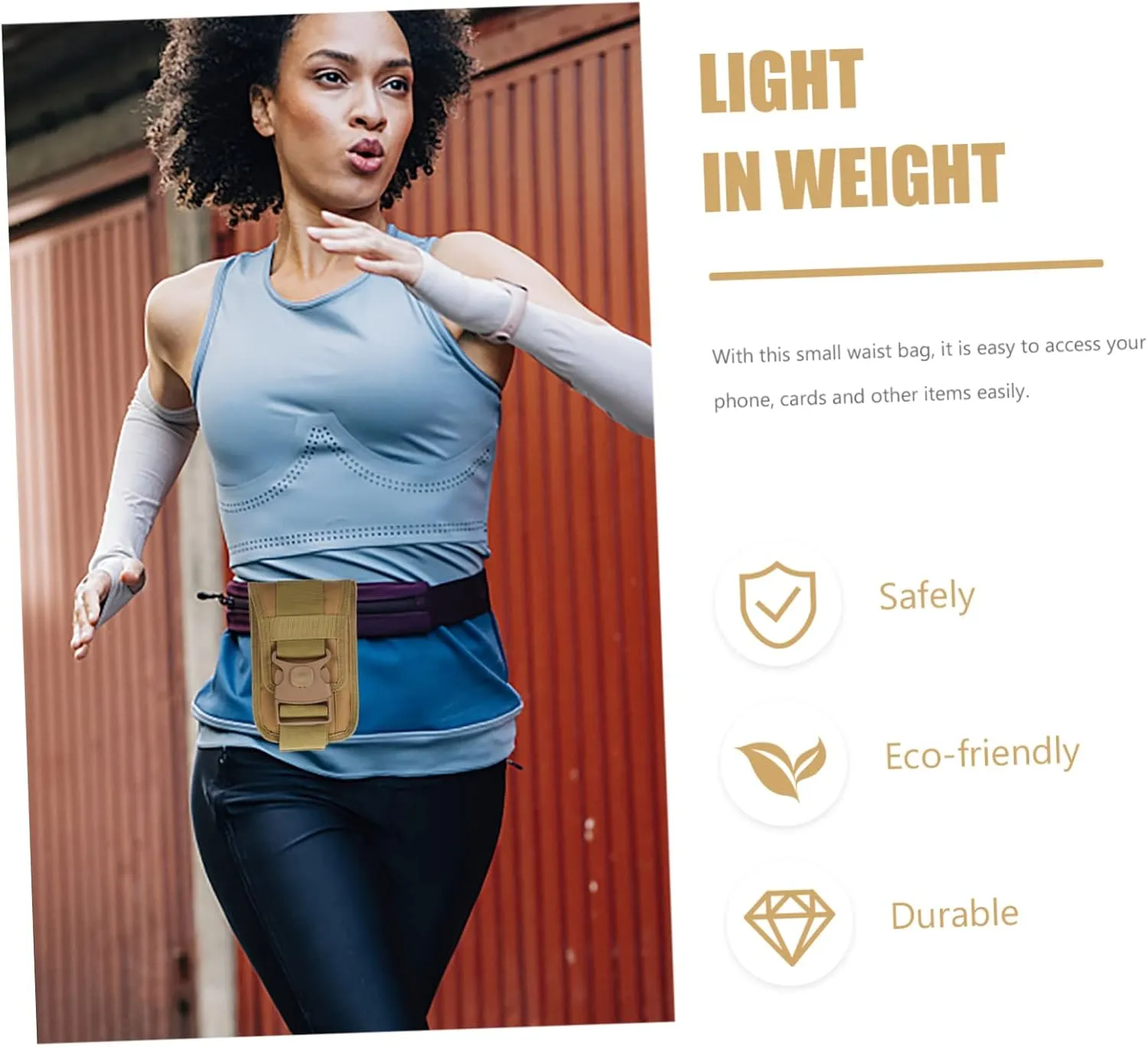 DOITOOL Multifunctional Multi-Pocket Waist Bag for Outdoor Phone Holder Belt Bag Cell Phone Pouch Hiking Waist Pack