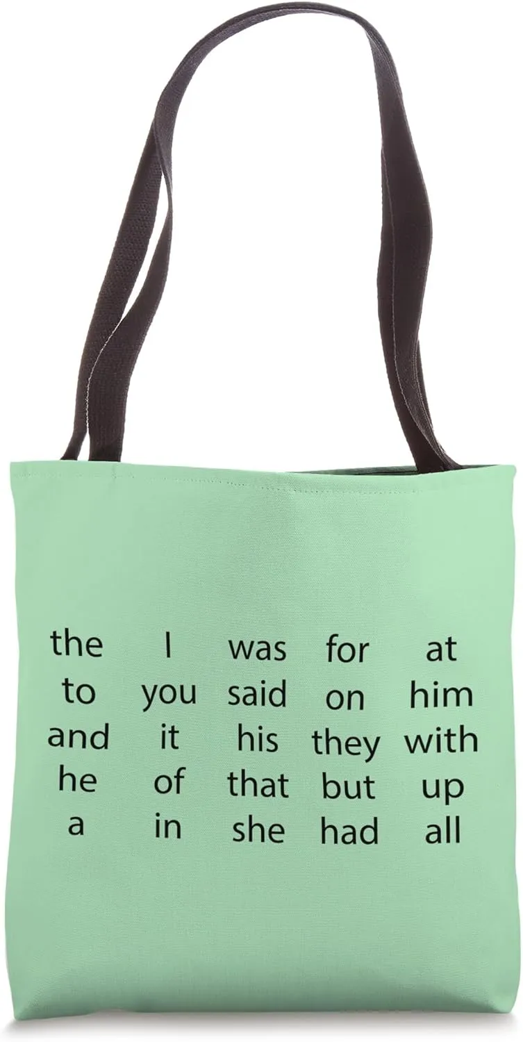 DOLCH Sight Words Flash Card for Classroom Reading Tote Bag