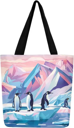 Dolphin Canvas Tote Bag,Nautical Sea Animal Gym Bag,Tropical Coastal Reusable Cloth Cotton Bags