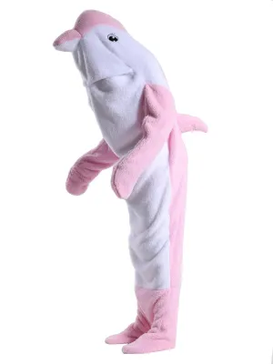 Dolphin Wearable Blanket Hoodie for Adults Kids Super Soft Cozy Dolphin Costume