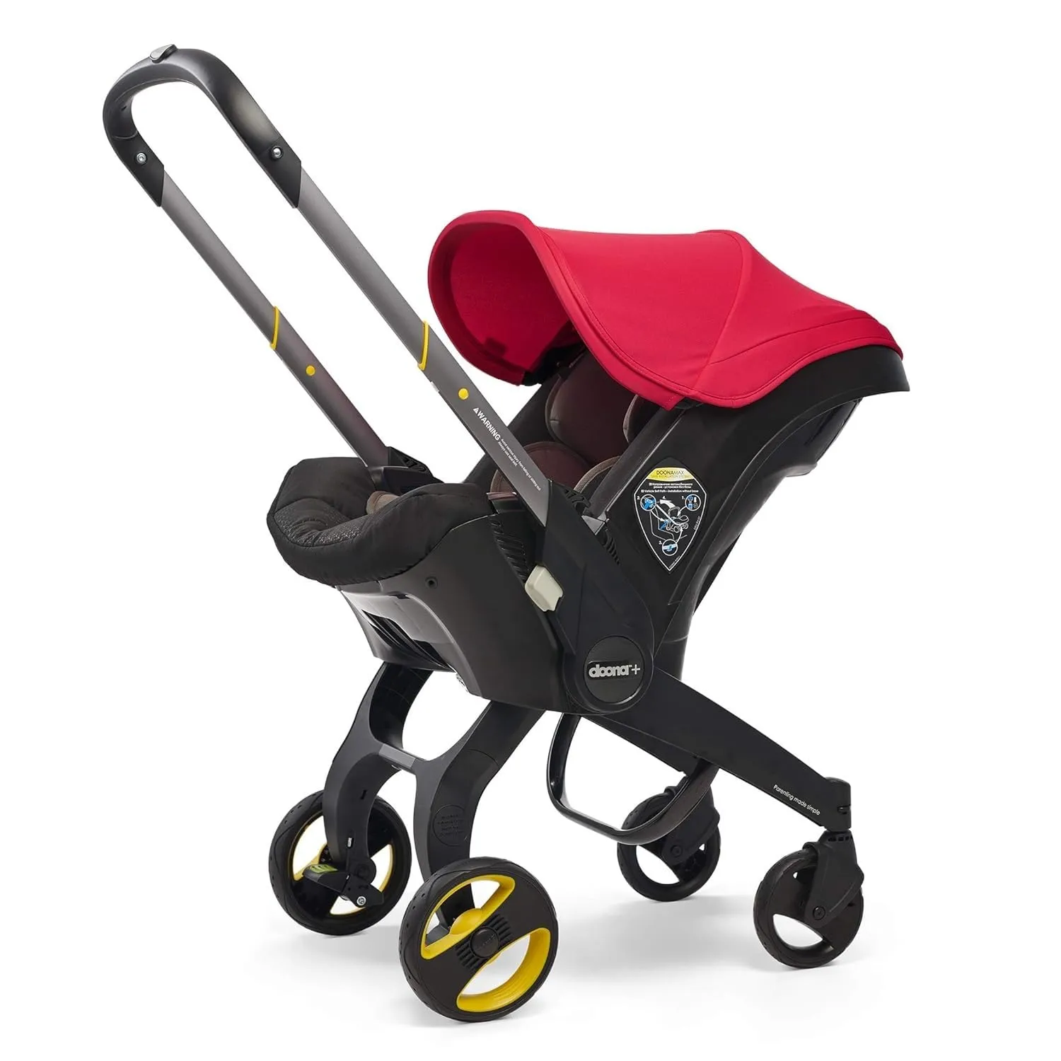 Doona Car Seat & Stroller, Flame Red - All-in-One Travel System