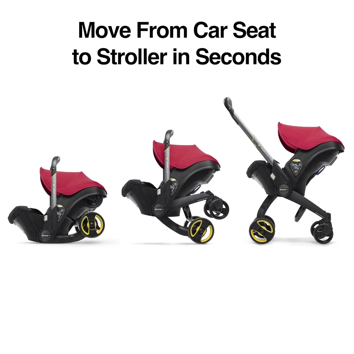 Doona Car Seat & Stroller, Flame Red - All-in-One Travel System
