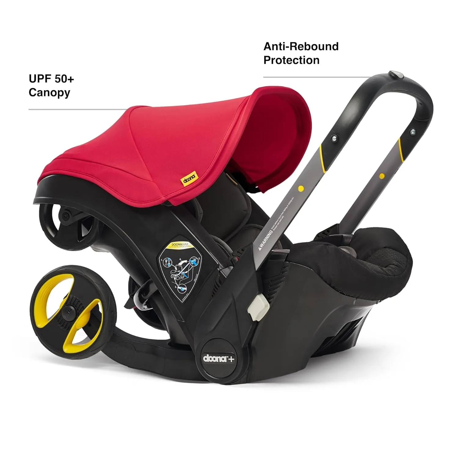 Doona Car Seat & Stroller, Flame Red - All-in-One Travel System