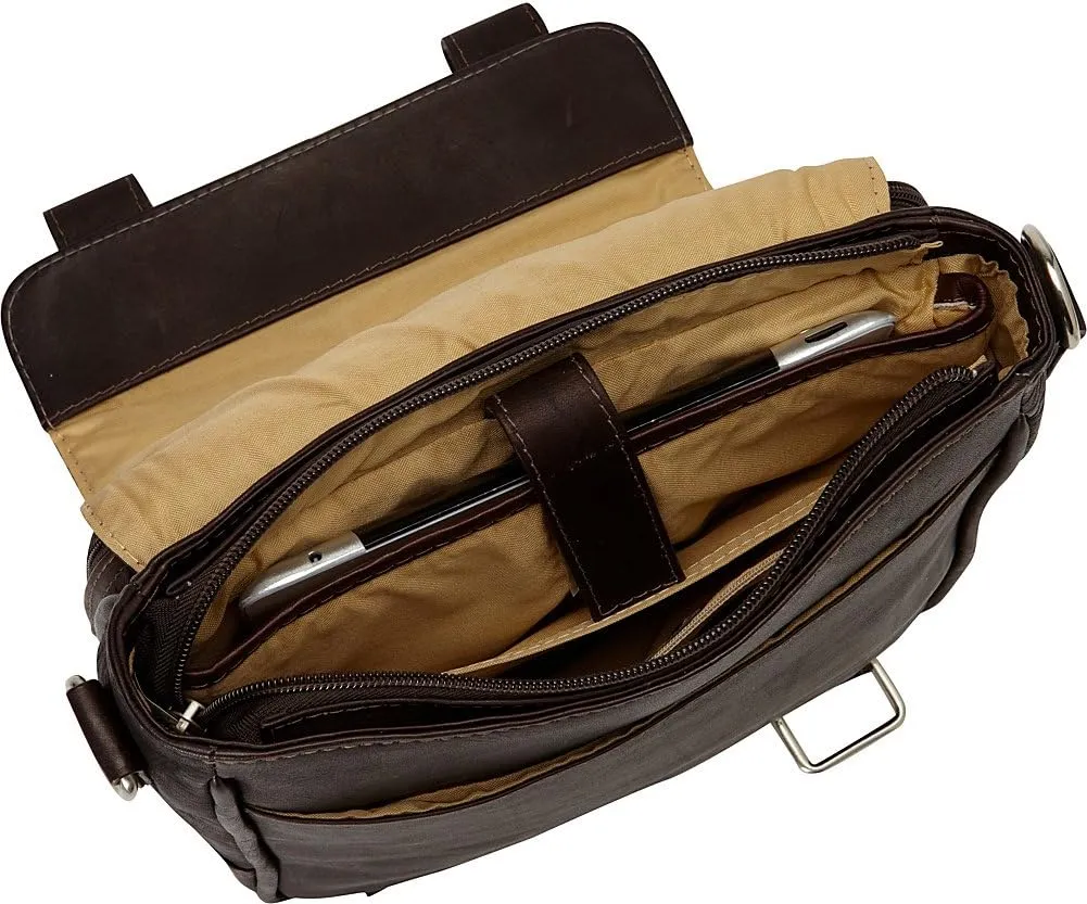 Double Loop Tablet Carry-All, Saddle, One Size
