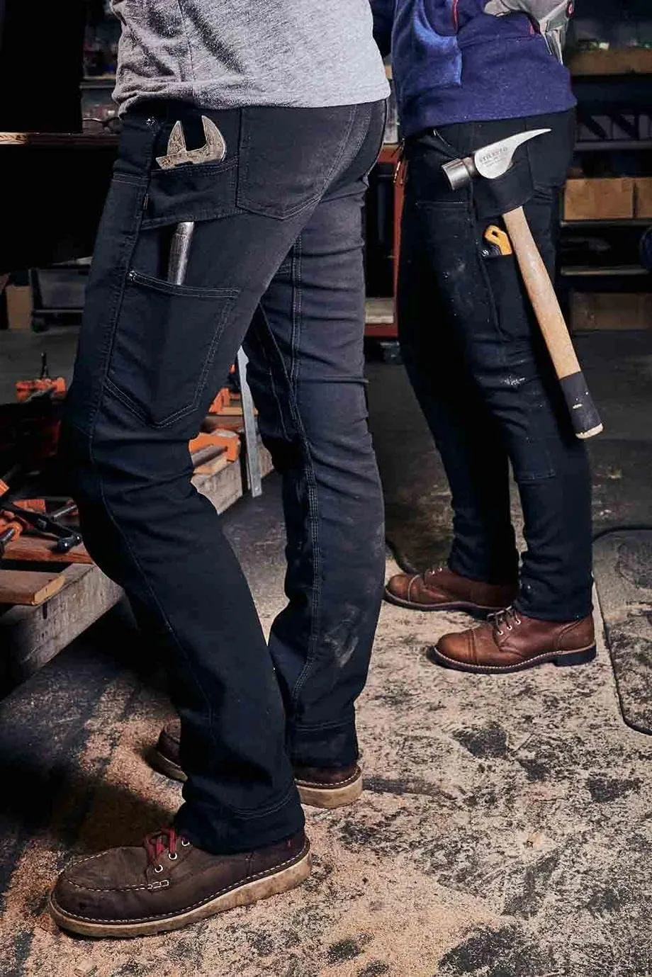 Dovetail Workwear Britt Utility Cargo Pants for Women, Straight Leg Fit, 11 Functional Pockets