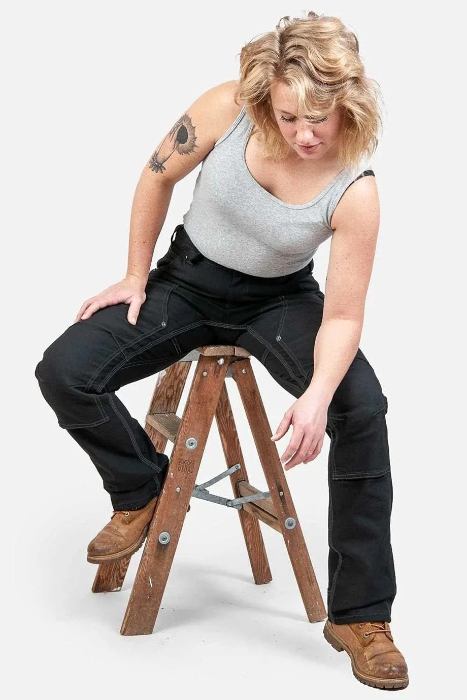 Dovetail Workwear Britt Utility Cargo Pants for Women, Straight Leg Fit, 11 Functional Pockets