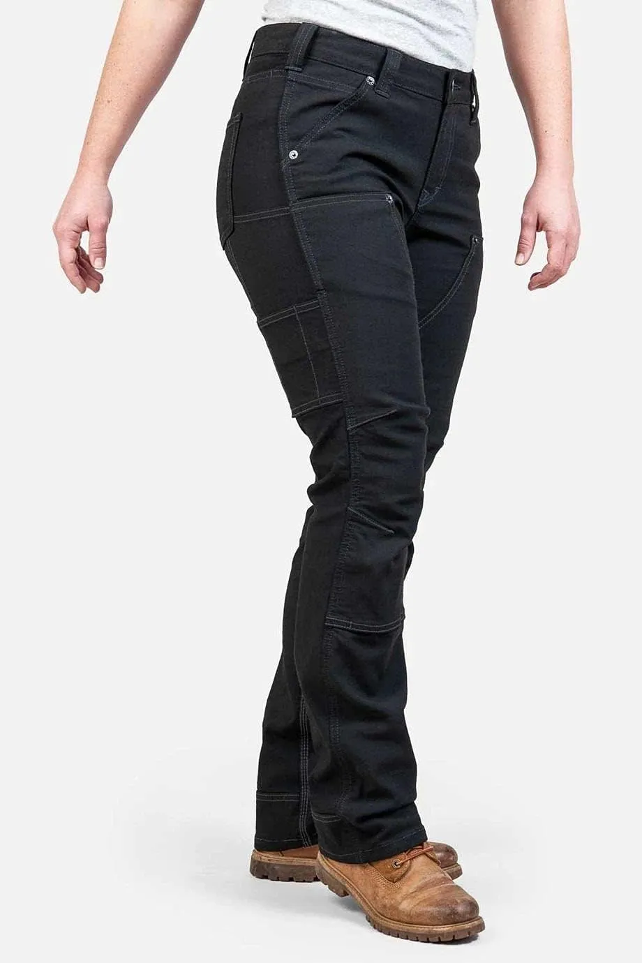 Dovetail Workwear Britt Utility Cargo Pants for Women, Straight Leg Fit, 11 Functional Pockets