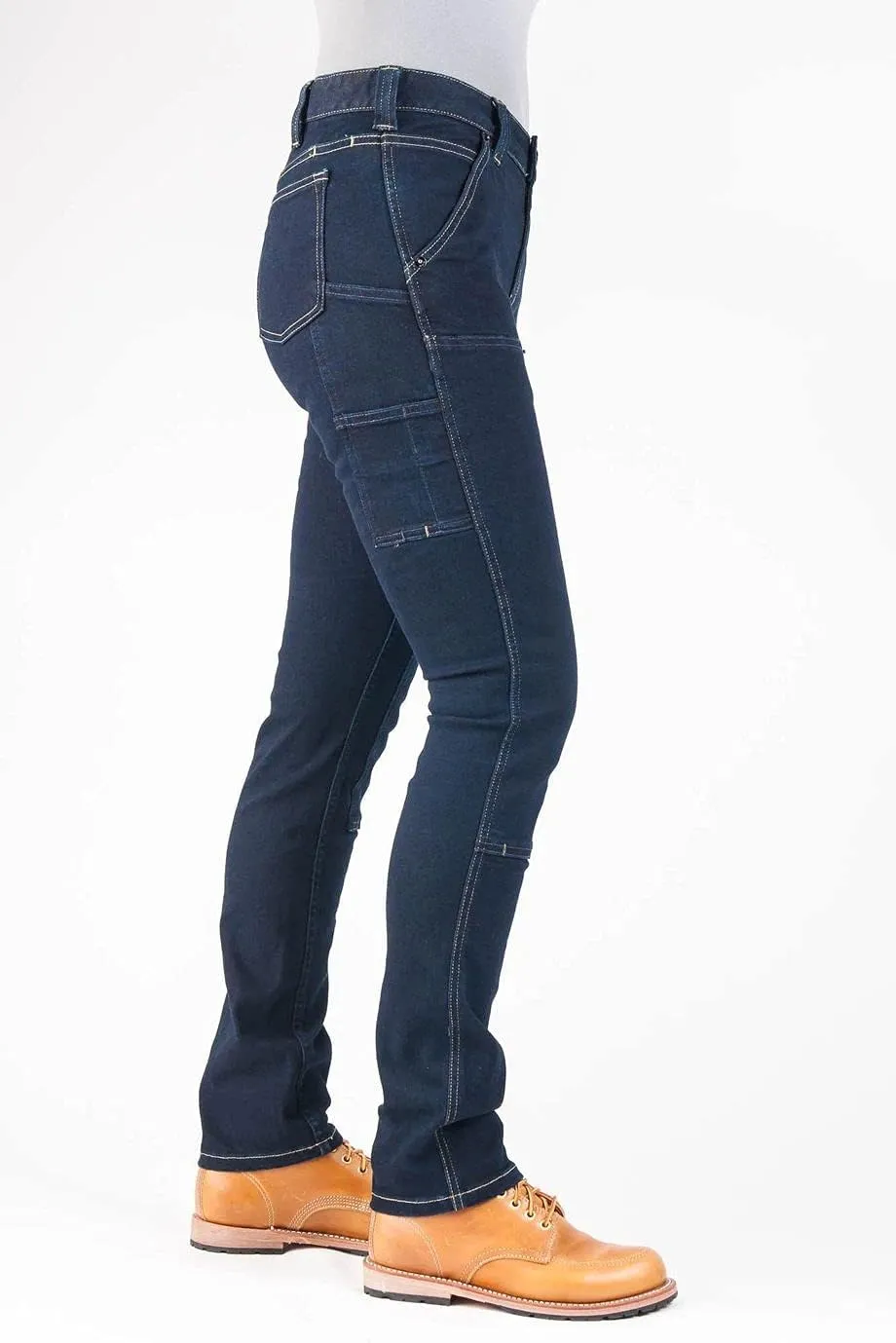 Dovetail Workwear Maven Slim Cargo Pants for Women, Slim Leg Fit, 10 Functional Pockets