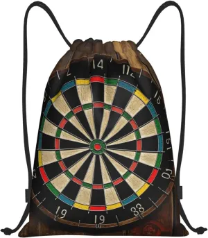 Drawstring Backpack Waterproof String Bag Dart Board Sport Gym Sackpack Lightweight Cinch Bag